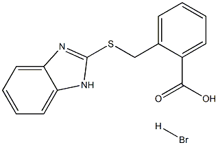 2-[(1H-BENZIMIDAZOL-2-YLTHIO)METHYL]BENZOIC ACID HYDROBROMIDE Struktur