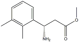 METHYL (3S)-3-AMINO-3-(2,3-DIMETHYLPHENYL)PROPANOATE Struktur