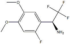 (1S)-2,2,2-TRIFLUORO-1-(2-FLUORO-4,5-DIMETHOXYPHENYL)ETHYLAMINE Struktur