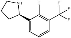 (2R)-2-[2-CHLORO-3-(TRIFLUOROMETHYL)PHENYL]PYRROLIDINE Struktur