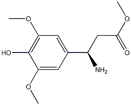 METHYL (3R)-3-AMINO-3-(4-HYDROXY-3,5-DIMETHOXYPHENYL)PROPANOATE Struktur