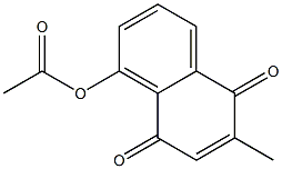 ACETIC ACID 6-METHYL-5,8-DIOXO-5,8-DIHYDRO-NAPHTHALEN-1-YL ESTER Struktur