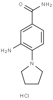 3-AMINO-4-PYRROLIDIN-1-YLBENZAMIDE HYDROCHLORIDE Struktur