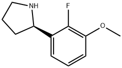 1-((2R)PYRROLIDIN-2-YL)-2-FLUORO-3-METHOXYBENZENE Struktur