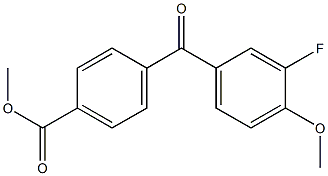 METHYL 4-(3-FLUORO-4-METHOXYBENZOYL)BENZOATE Struktur