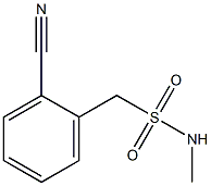 1-(2-CYANOPHENYL)-N-METHYLMETHANESULFONAMIDE Struktur