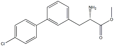 METHYL (2S)-2-AMINO-3-[3-(4-CHLOROPHENYL)PHENYL]PROPANOATE Struktur