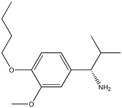 (1S)-1-(4-BUTOXY-3-METHOXYPHENYL)-2-METHYLPROPYLAMINE Struktur