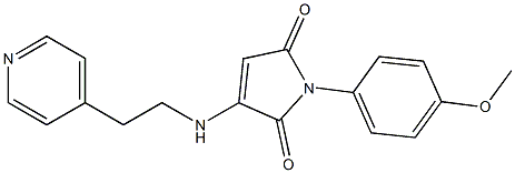 1-(4-METHOXYPHENYL)-3-[(2-PYRIDIN-4-YLETHYL)AMINO]-1H-PYRROLE-2,5-DIONE Struktur