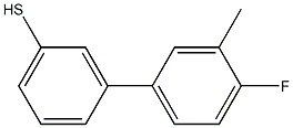 3-(4-FLUORO-3-METHYLPHENYL)THIOPHENOL Struktur