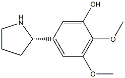 5-((2S)PYRROLIDIN-2-YL)-2,3-DIMETHOXYPHENOL Struktur