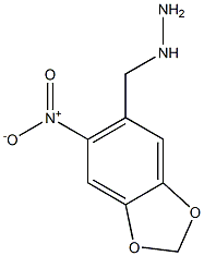 (6-NITRO-BENZO[1,3]DIOXOL-5-YLMETHYL)-HYDRAZINE Struktur