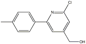 (2-CHLORO-6-P-TOLYLPYRIDIN-4-YL)METHANOL Struktur