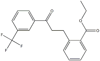 3-(2-CARBOETHOXYPHENYL)-3'-TRIFLUOROMETHYLPROPIOPHENONE Struktur