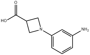 1-(3-AMINO-PHENYL)-AZETIDINE-3-CARBOXYLIC ACID Struktur