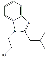 2-(2-ISOBUTYL-1H-BENZIMIDAZOL-1-YL)ETHANOL Struktur