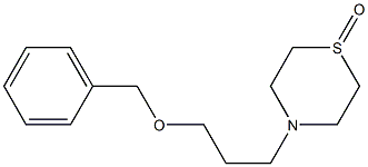 4-(O-BENZYLHYDROXYPROPYL)THIOMORPHOLIN-1-MONOOXIDE Struktur