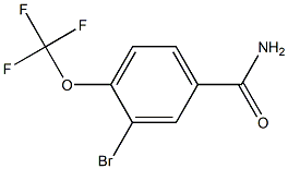 3-BROMO-4-(TRIFLUOROMETHOXY)BENZAMIDE Struktur