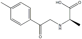 (2R)-2-([2-(4-METHYLPHENYL)-2-OXOETHYL]AMINO)PROPANOIC ACID Struktur