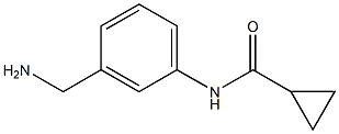 N-[3-(AMINOMETHYL)PHENYL]CYCLOPROPANECARBOXAMIDE Struktur