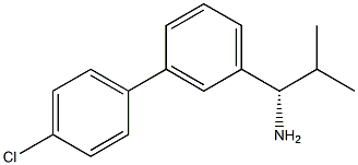 (1S)-1-[3-(4-CHLOROPHENYL)PHENYL]-2-METHYLPROPYLAMINE Struktur