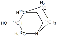 3-QUINUCLIDINOL (13C5) Struktur