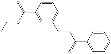 3-(3-CARBOETHOXYPHENYL)PROPIOPHENONE Struktur