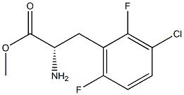 METHYL (2S)-2-AMINO-3-(3-CHLORO-2,6-DIFLUOROPHENYL)PROPANOATE Struktur