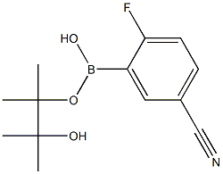 5-CYANO-2-FLUOROPHENYLBORONIC ACID, PINACOL ESTER Struktur