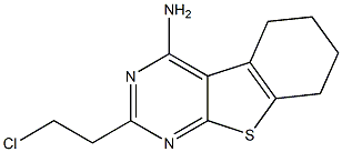 2-(2-CHLOROETHYL)-5,6,7,8-TETRAHYDRO[1]BENZOTHIENO[2,3-D]PYRIMIDIN-4-AMINE Struktur