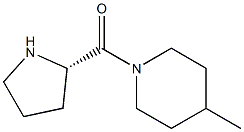 (4-METHYL-PIPERIDIN-1-YL)-(S)-PYRROLIDIN-2-YL-METHANONE Struktur