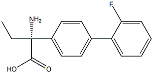 (2R)-2-AMINO-2-[4-(2-FLUOROPHENYL)PHENYL]BUTANOIC ACID Struktur