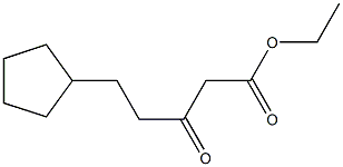 ETHYL 5-CYCLOPENTYL-3-OXO-PENTANOATE Struktur