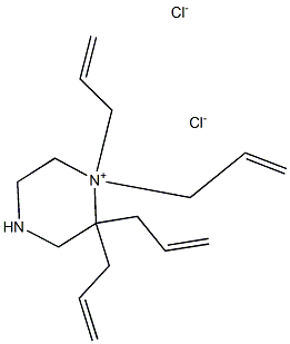 TETRAALLYL PIPERAZINIUM DICHLORIDE Struktur