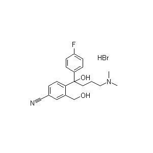 4-[4-二甲氨基-1-（4-氟苯基）-1-羥丁基]-3羥甲基苯腈氫溴酸鹽