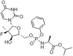 N-[[P(S),2'R]-2'-脫氧-2'-氟-2'-甲基-P-苯基-5'-尿苷?；鵠-L-丙氨酸異丙酯