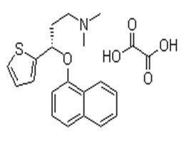 S-（+）-N，N-二甲基-3  - （1  - 萘氧基）-3  - （2  - 噻吩基）-1  - 丙胺草酸鹽