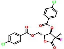 ((2R,3r,4r)-3-((4-氯苯甲?；?氧基)-4-氟-4-甲基-5-氧代四氫呋喃-2-基)甲基4-氯苯甲酸