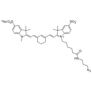 Sulfo-Cyanine7 azide，Sulfo-Cy7 azide，磺酸基活性染料