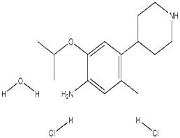 5-甲基-2-(1-甲基乙氧基)-4-(4-哌啶)-苯胺二鹽酸鹽一水合物