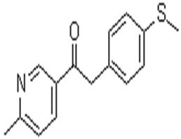 1-(6-甲基-3-吡啶)-2-[4-(甲巰基)苯基]-乙酮