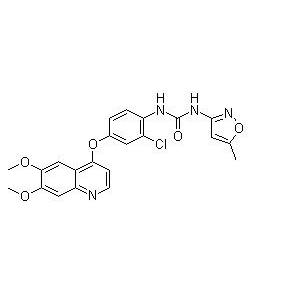 Tivozanib, AV951,N-[2-Chloro-4-[(6,7-dimethoxy-4-quinolyl)oxy]phenyl]-N'-(5-methyl-3-isoxazolyl)urea