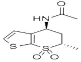 N-[(4S,6S)-5,6-二氫-6-甲基-4H-噻吩并[2,3-B]噻喃-4-基]乙酰胺-7,7-二氧化物