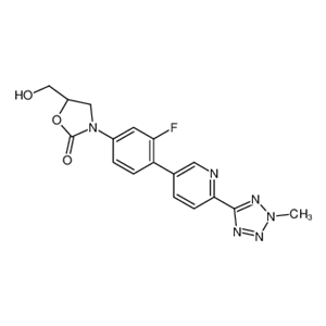 3-[3-氟-4-[6-(2-甲基-2H-四唑-5-基)-3-吡啶基]苯基]-5-(羥基甲基)-2-惡唑烷酮