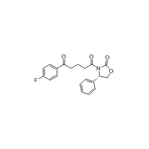 Compound D，(4S)-3-[5-(4-氟苯基)-1,5-二氧代戊基]-4-苯基-2-惡唑烷酮