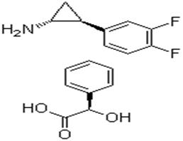 (1R,2S)-2-(3,4-二氟苯基)環(huán)丙胺 (R)-扁桃酸鹽