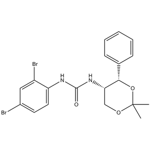 1-(2,4-dibromophenyl)-3-((4S,5S)-2,2-dimethyl-4-phenyl-1,3-dioxan-5-yl)urea