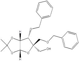 3-O-芐基-1,2-O-亞異丙基-4-C-(苯甲氧基)甲基-β-L-呋喃來蘇糖苷