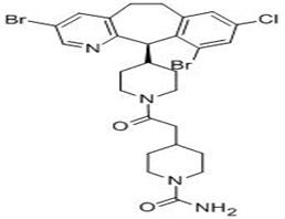 4-[2-[4-[(11R)-3,10-二溴-8-氯-6,11-二氫-5H-苯并[5,6]環(huán)庚并[1,2-B]吡啶-11-基]-1-哌啶基]-2-氧代乙基]-1-哌啶甲酰胺