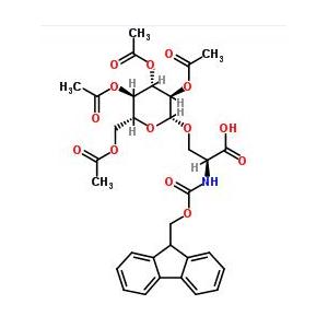 葡萄糖絲氨酸,N-[芴甲氧羰基]-O-(2,3,4,6-四-O-乙?；?BETA-D-吡喃葡萄糖基)-L-絲氨酸;